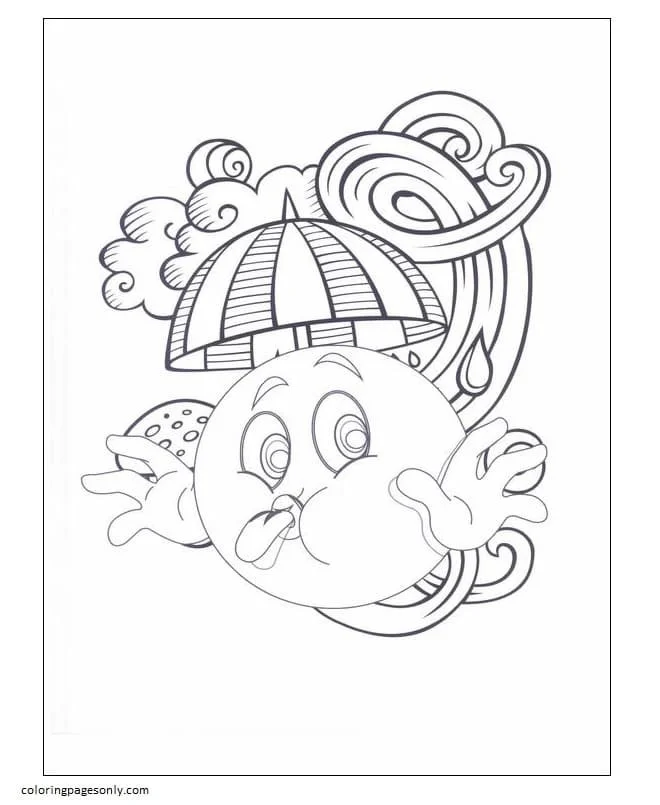 Emoji Coloring Pages 93