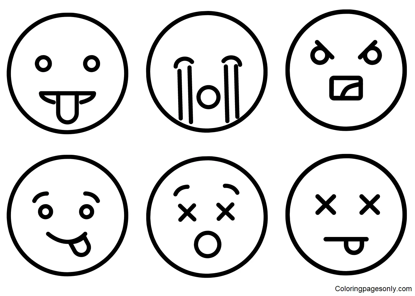 Ausmalbilder Emotionen 6