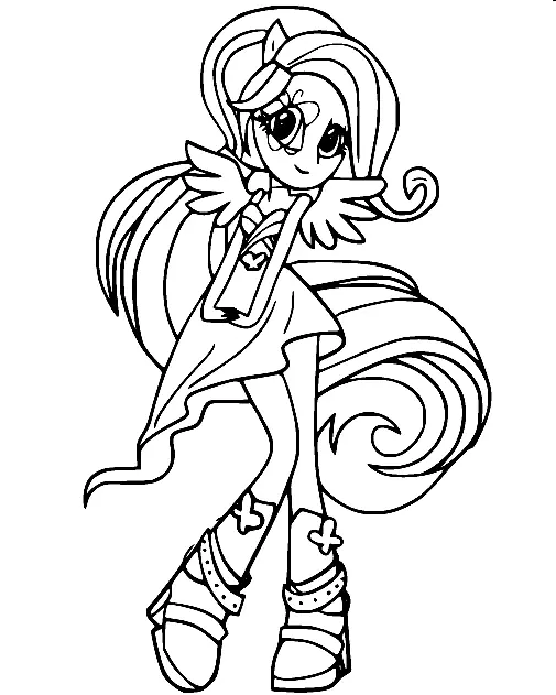 Equestria Girls Para Colorear 28