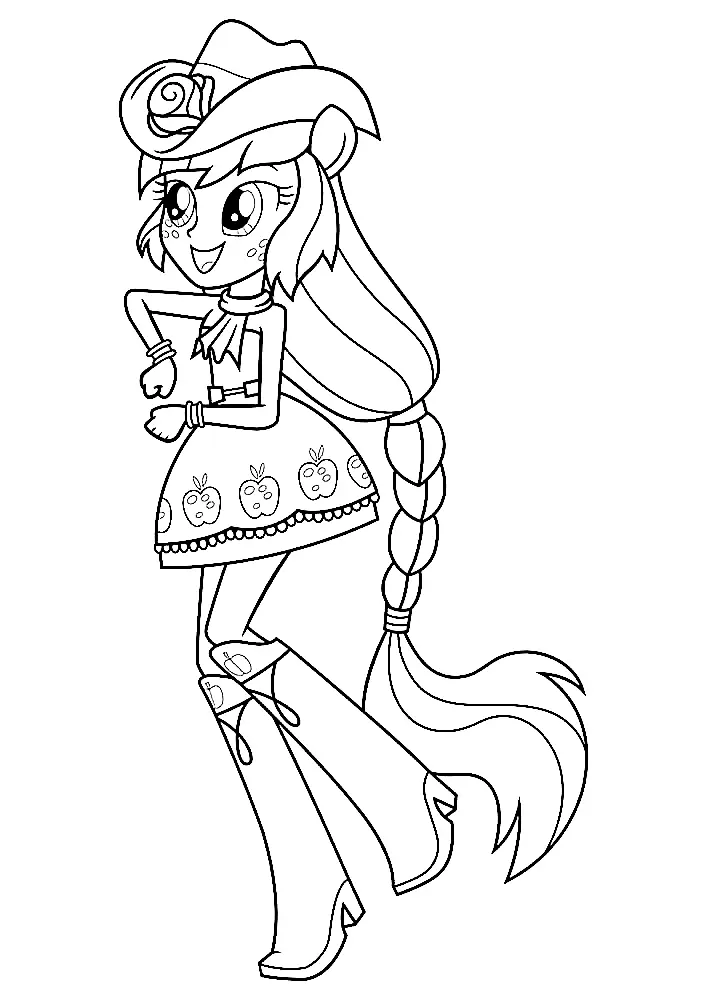 Equestria Girls Para Colorear 35