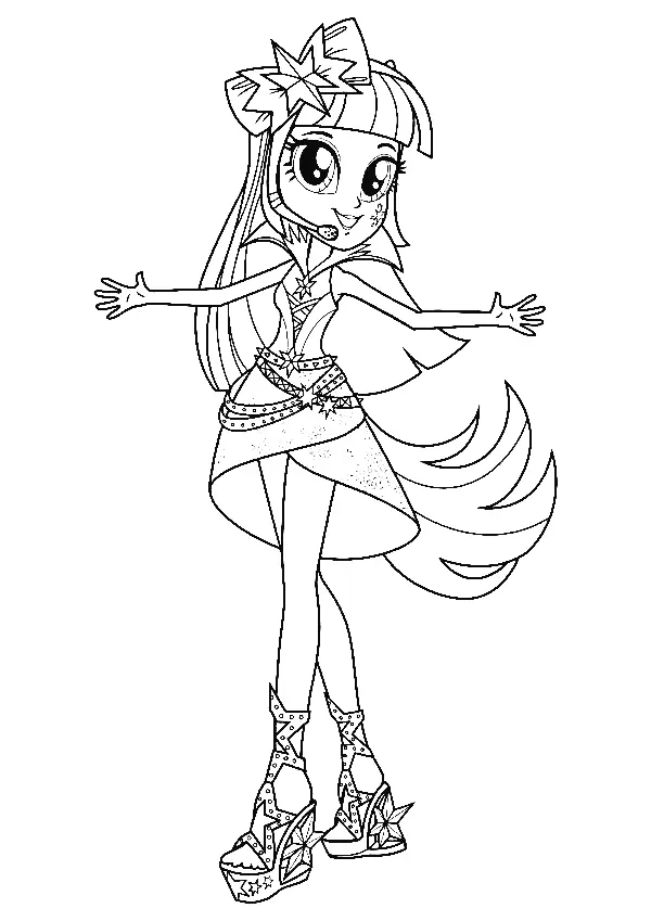 Equestria Girls Para Colorear 48