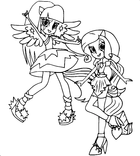 Equestria Girls Para Colorear 54