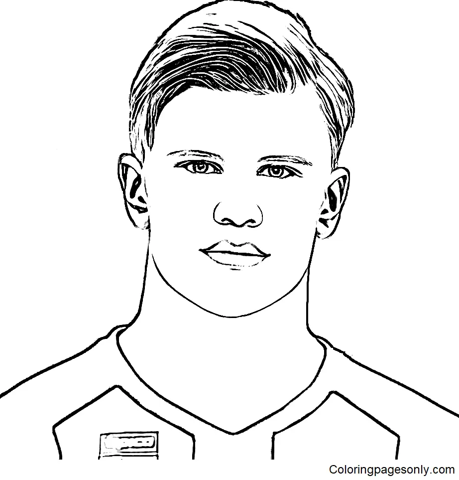 Erling Haaland Coloring Pages 11