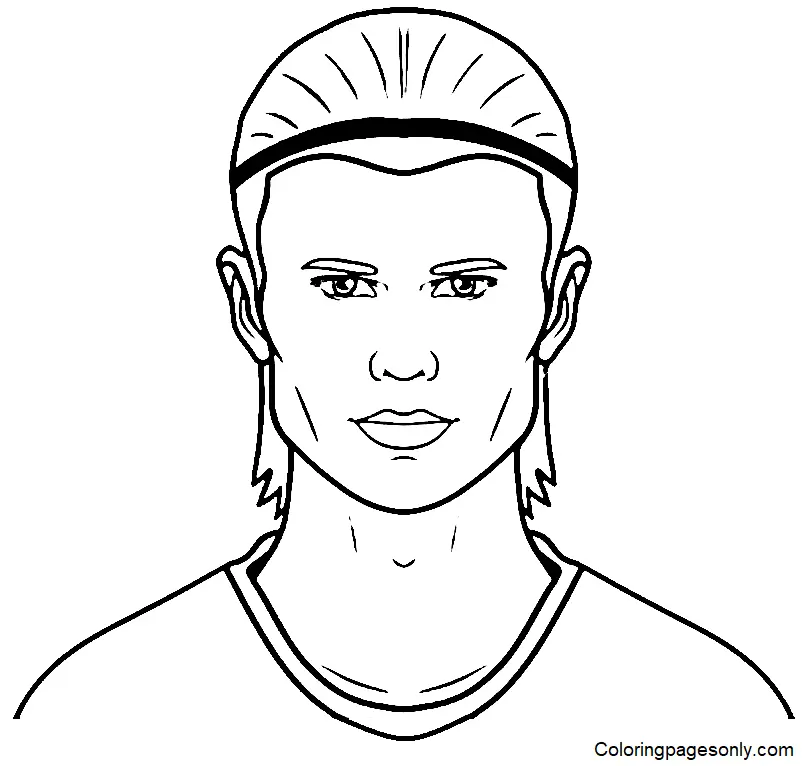 Erling Haaland Coloring Pages 12