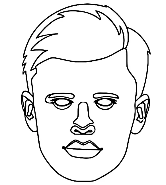 Erling Haaland Coloring Pages 19