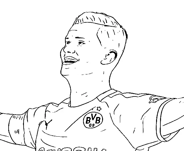 Erling Haaland Coloring Pages 20