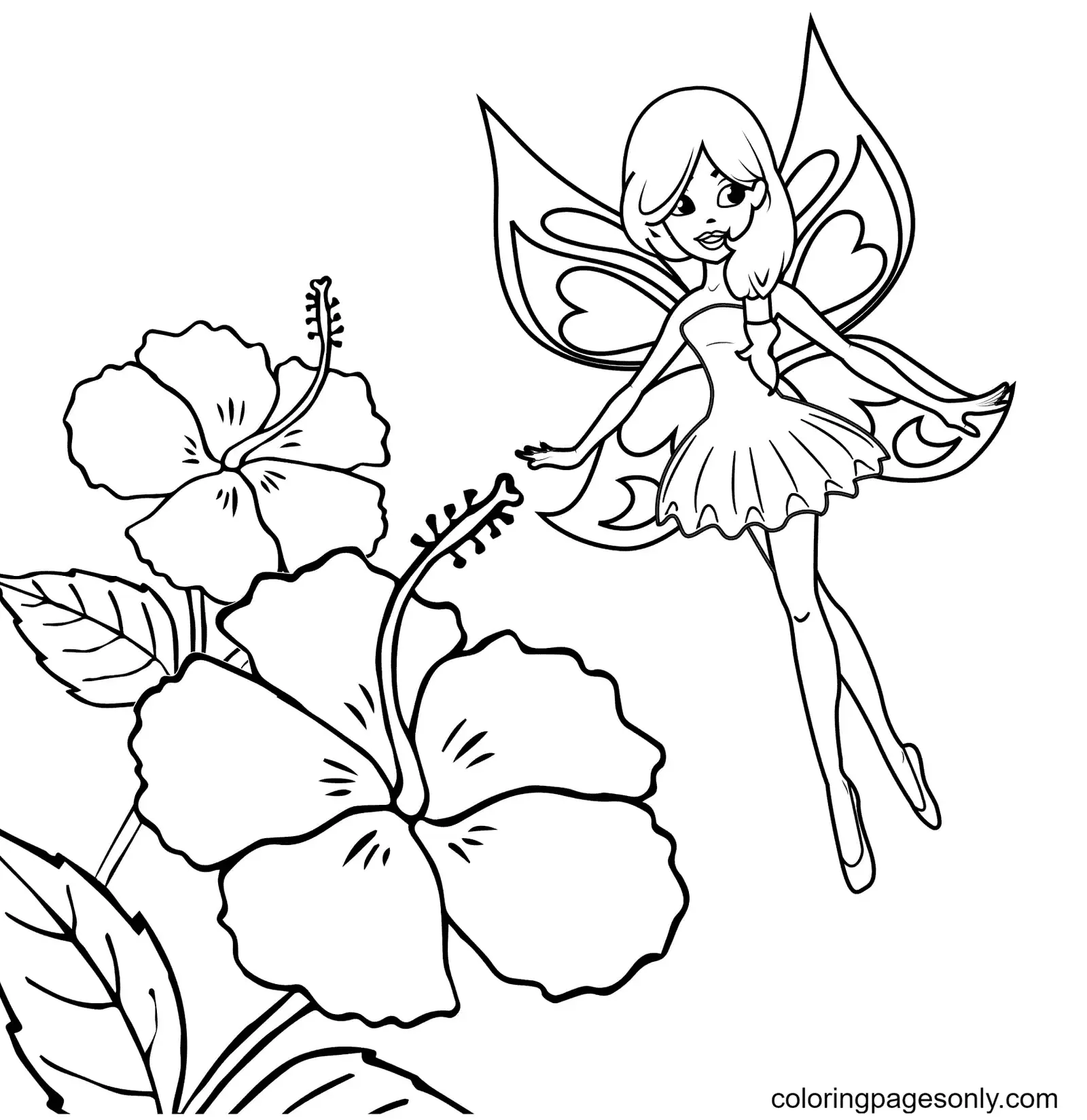 Desenhos de Fadas Para Colorir 49