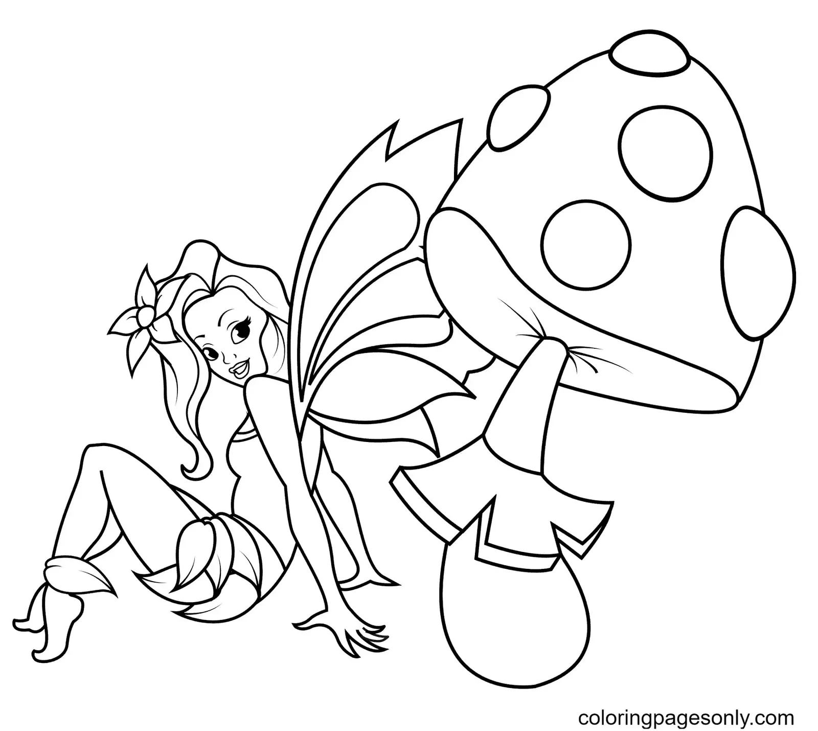 Desenhos de Fadas Para Colorir 51