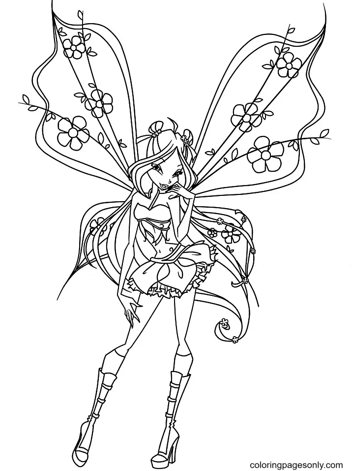 Desenhos de Fadas Para Colorir 56