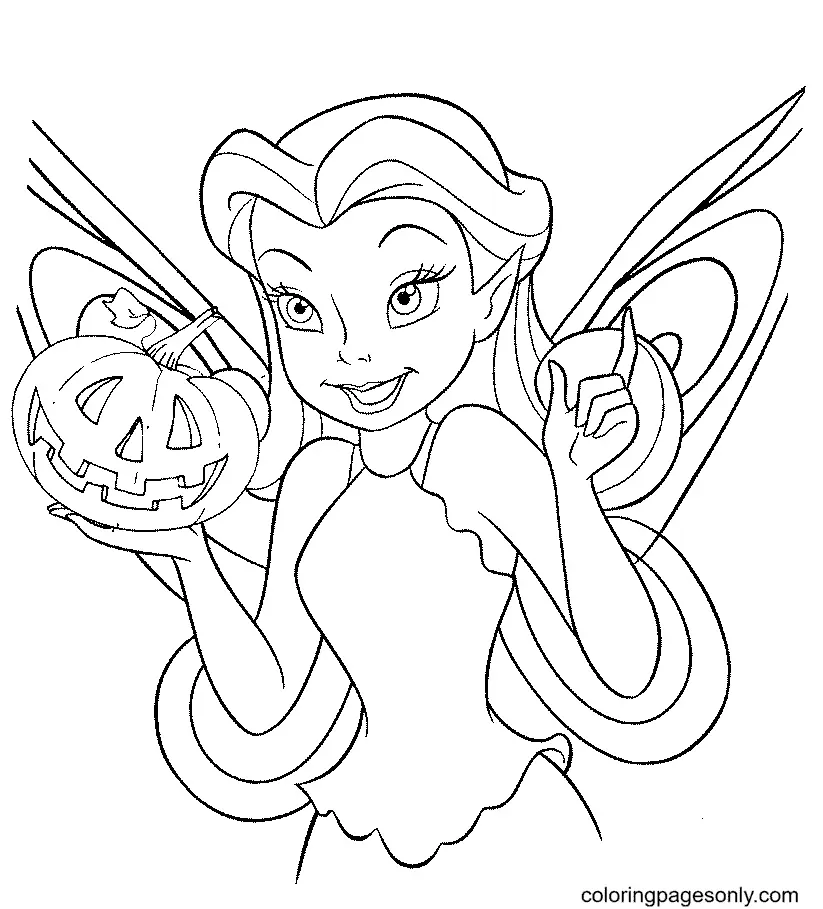 Desenhos de Fadas Para Colorir 59