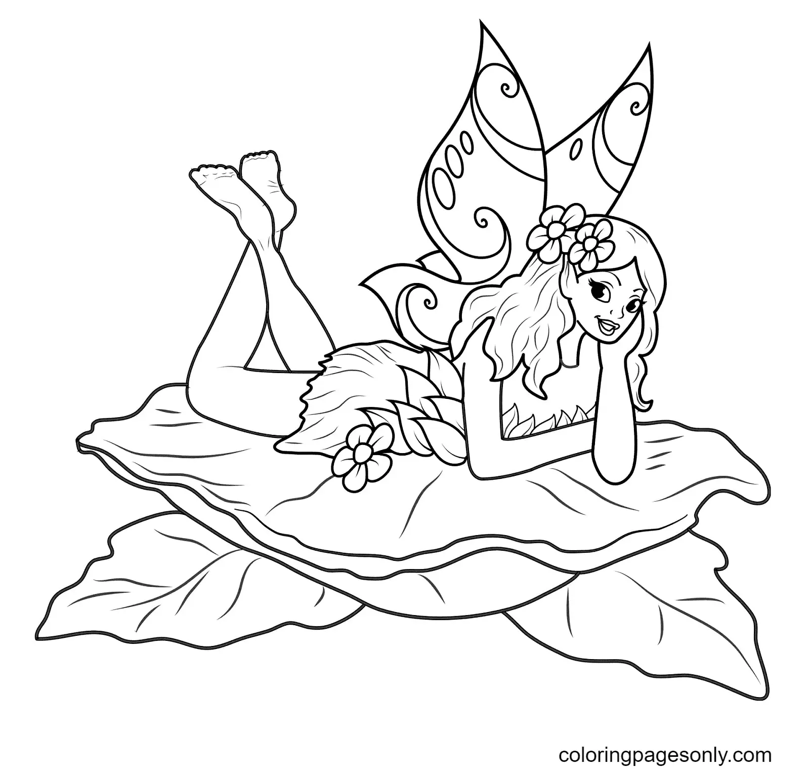 Desenhos de Fadas Para Colorir 63