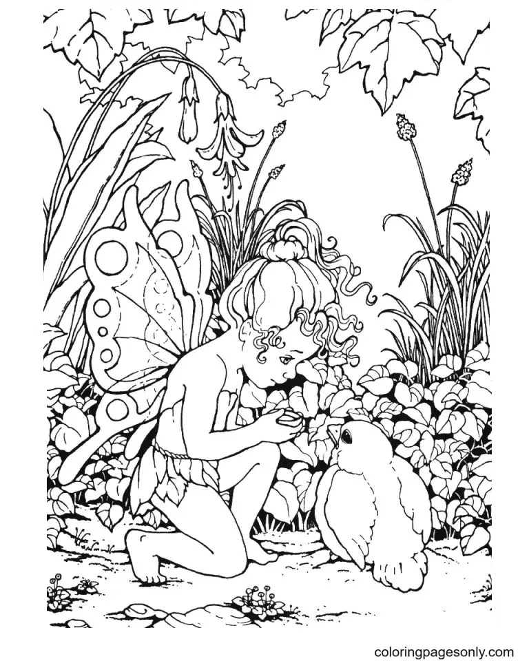 Desenhos de Fadas Para Colorir 65