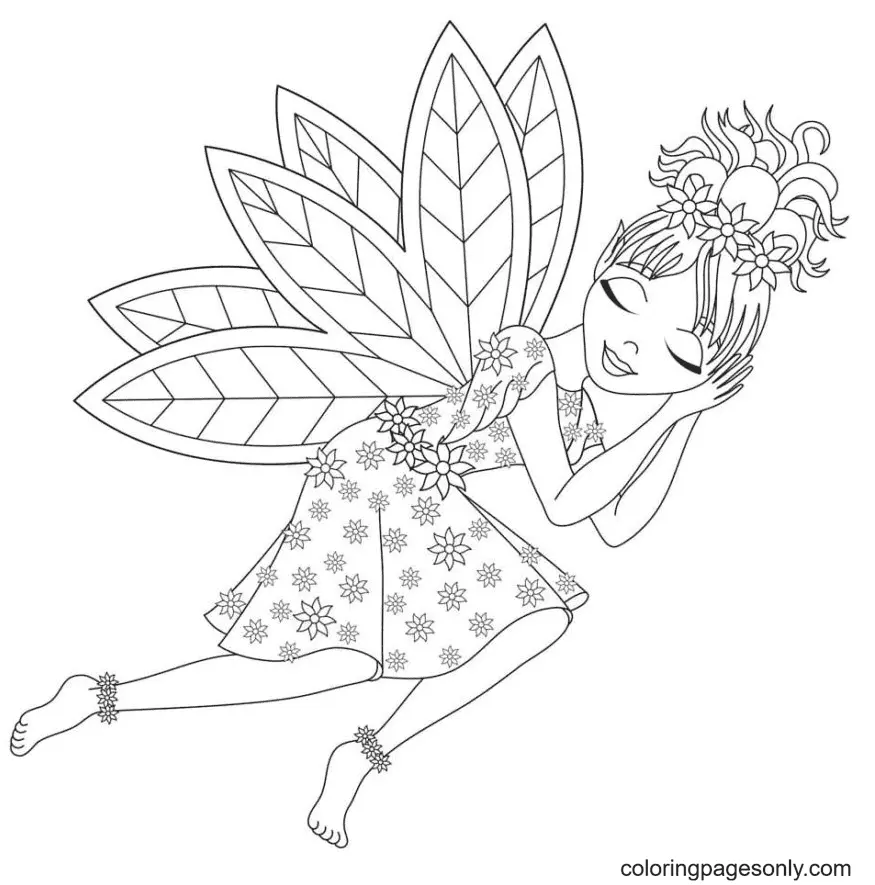 Desenhos de Fadas Para Colorir 73