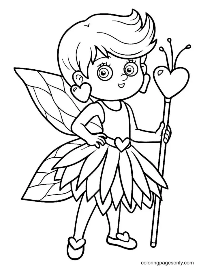 Desenhos de Fadas Para Colorir 87