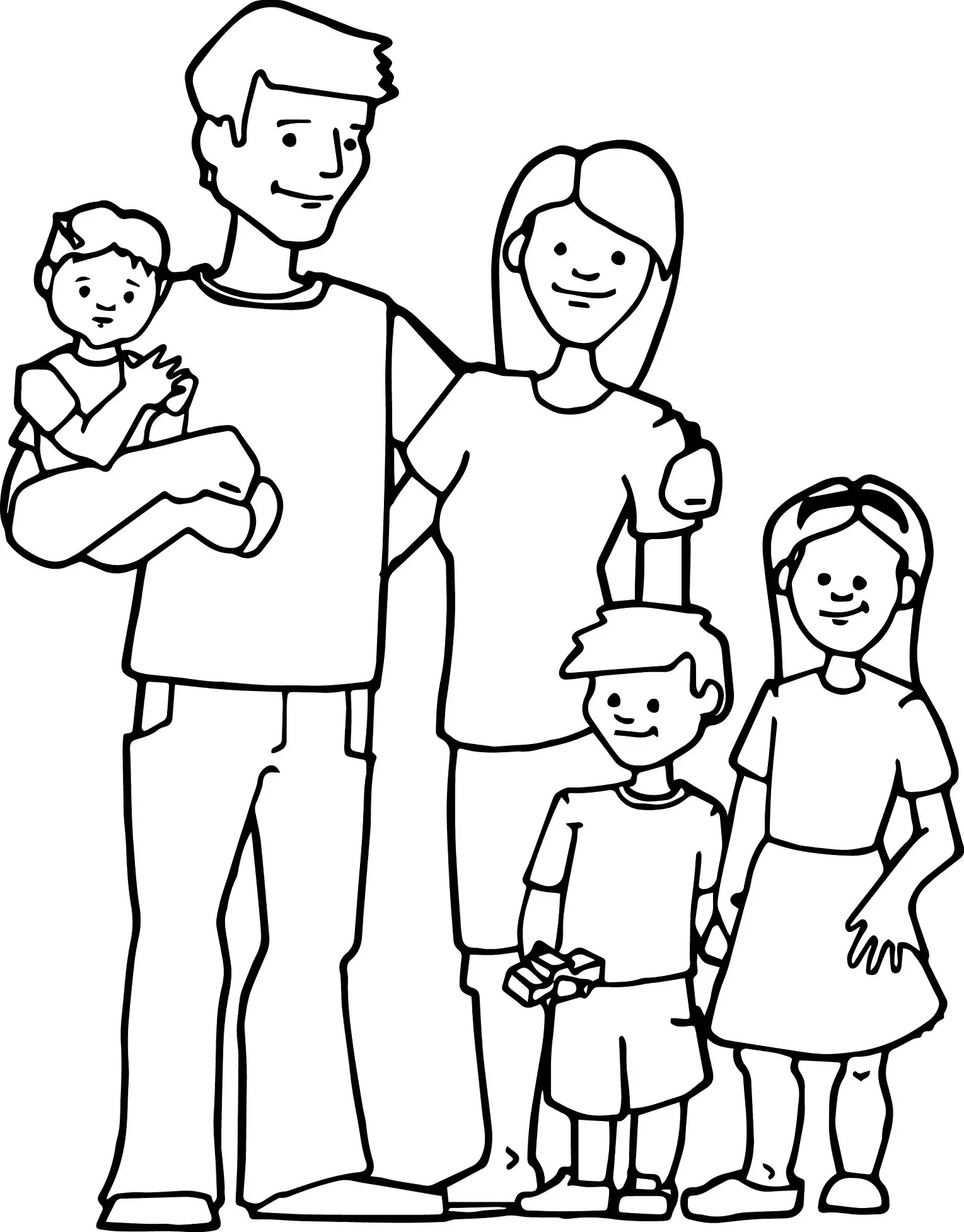Desenhos de Family Para Colorir 15