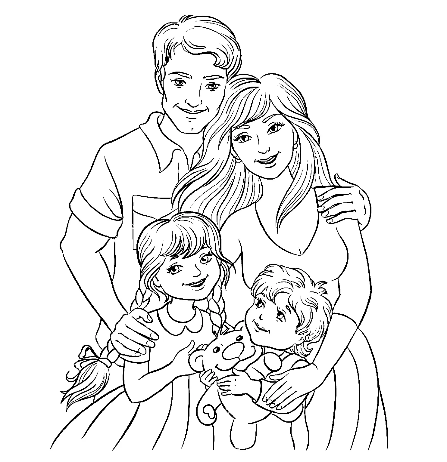 Desenhos de Family Para Colorir 4