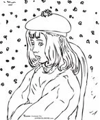 Famous paintings Coloring Pages 130