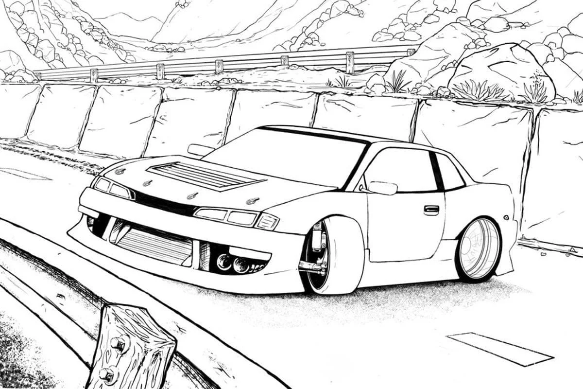 Fast and Furious Coloring Pages 8