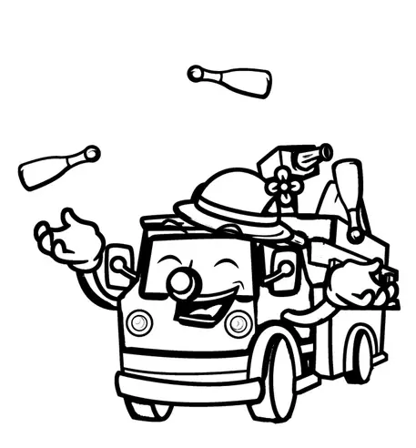 Desenhos de Caminhao de Bombeiros Para Colorir 59