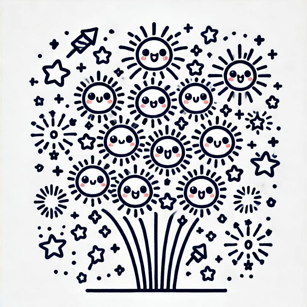 Fireworks coloring pages 54