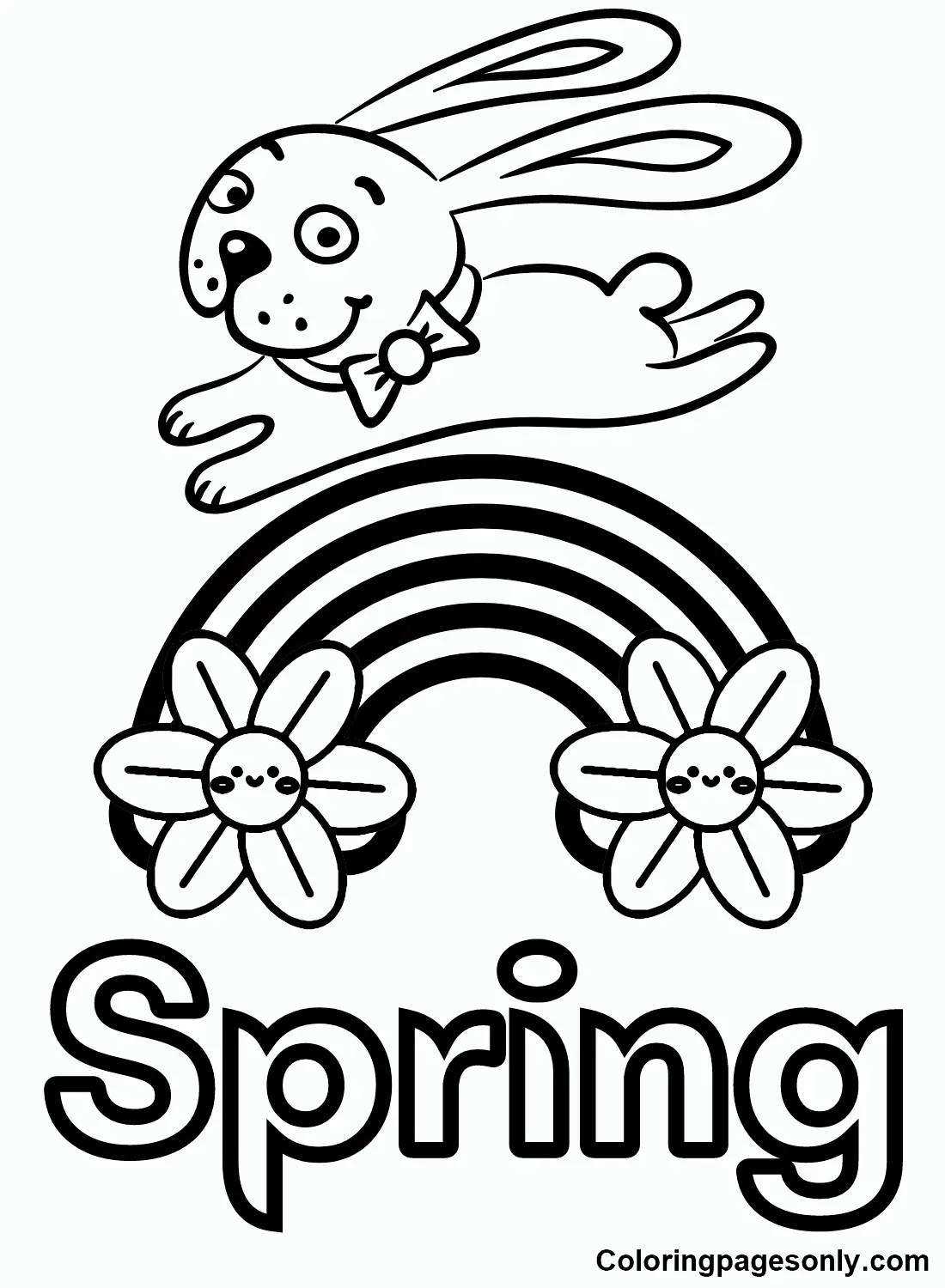 Ausmalbilder zum ersten Frühlingstag 1