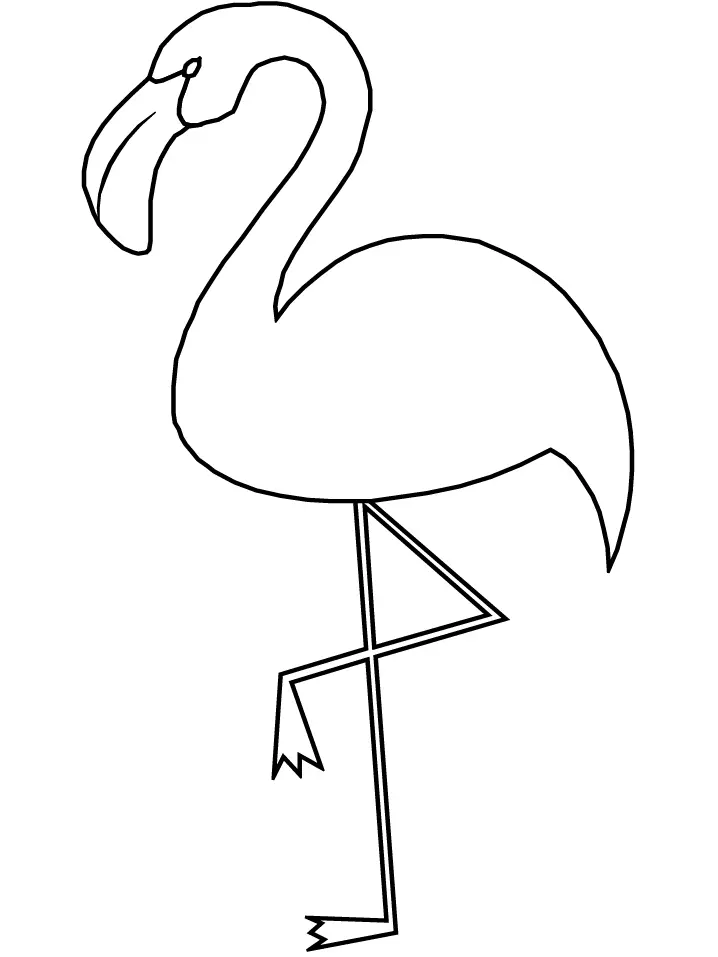 Flamingo Coloring Pages 13