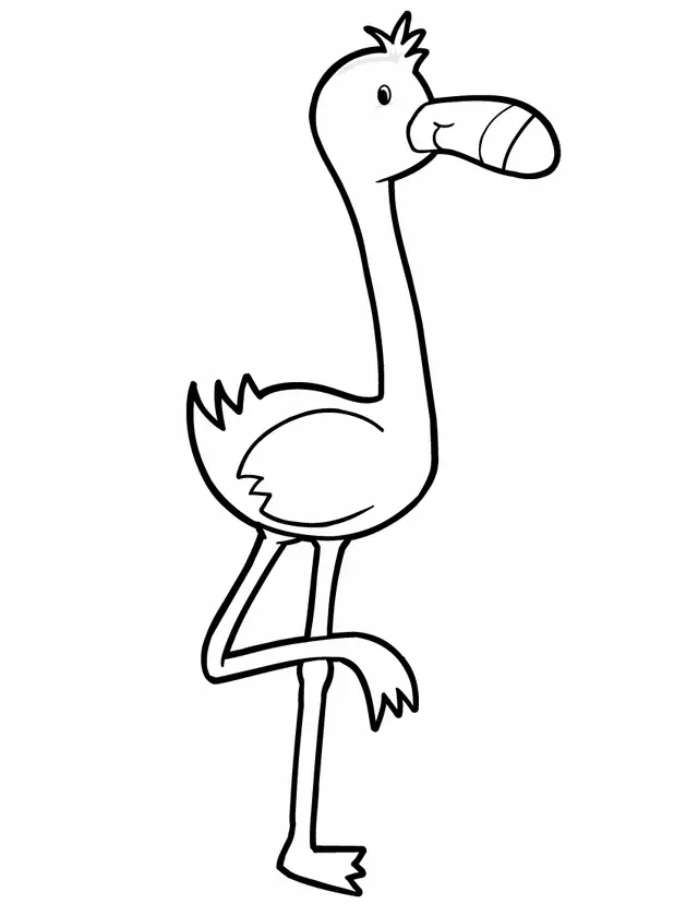 Ausmalbilder Flamingo 31