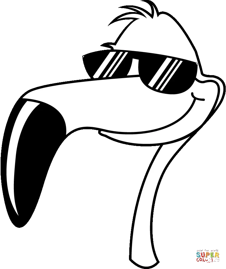 Ausmalbilder Flamingo 9