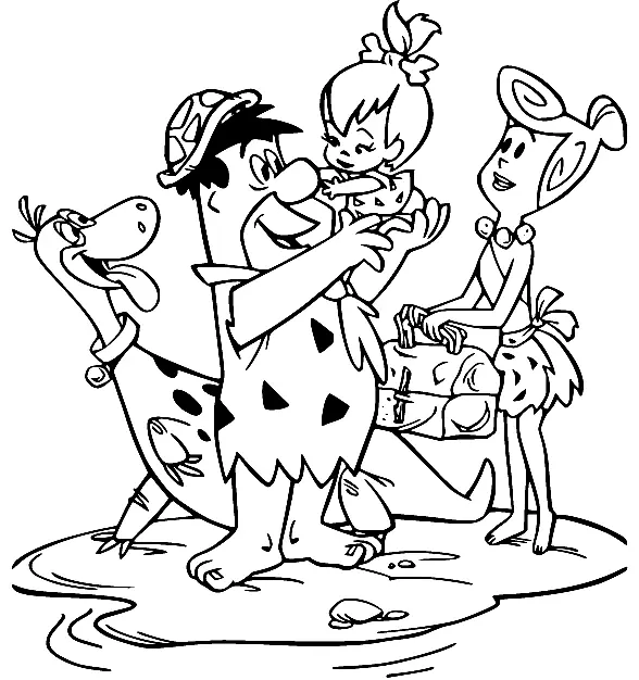 Flintstones Coloring Pages 15