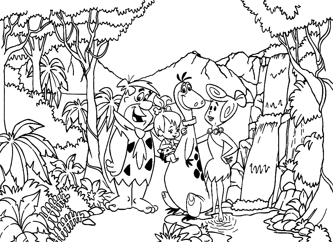 Flintstones Coloring Pages 17