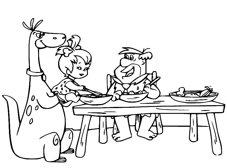 Flintstones Coloring Pages 25