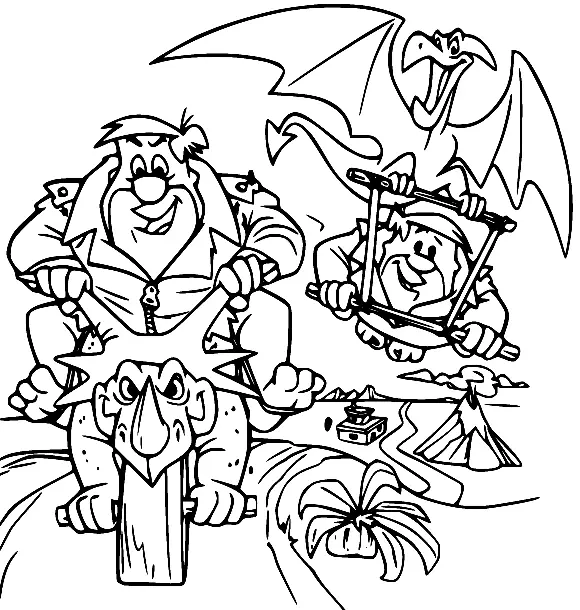 Flintstones Coloring Pages 36