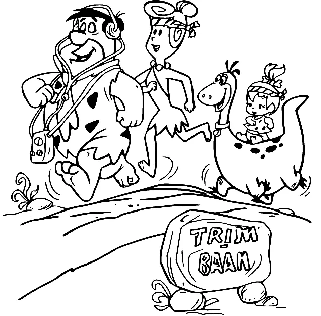 Flintstones Coloring Pages 50