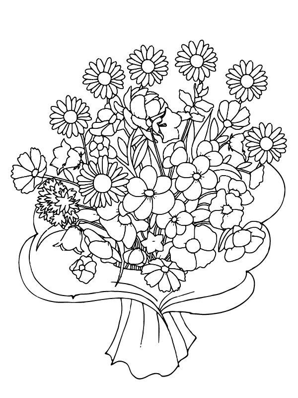 Flores Para Adultos Para Colorear 2