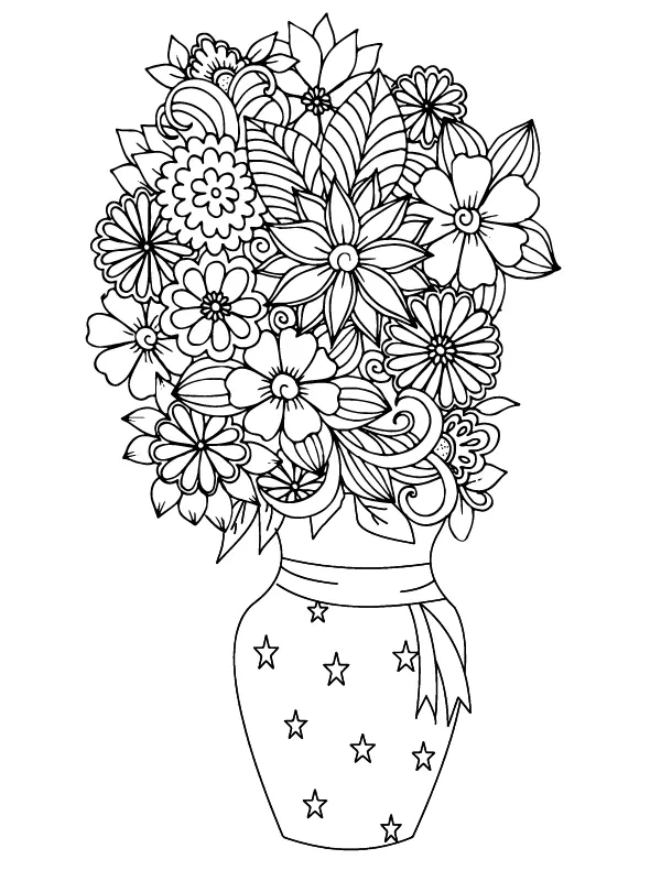 Flores Para Adultos Para Colorear 3