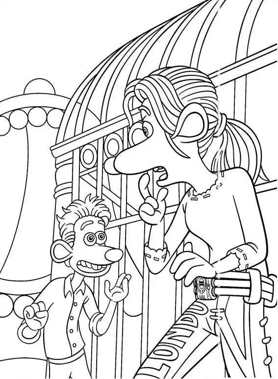 Flushed Away Coloring Pages 17