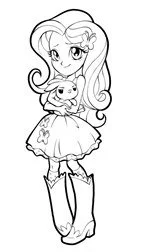 Fluttershy Para Colorear 11
