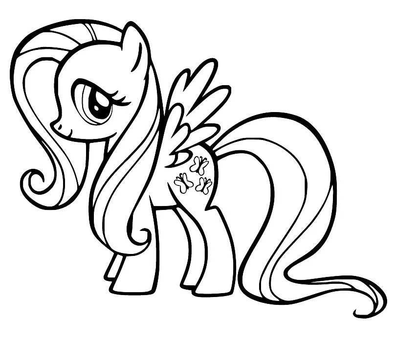 Fluttershy Para Colorear 13