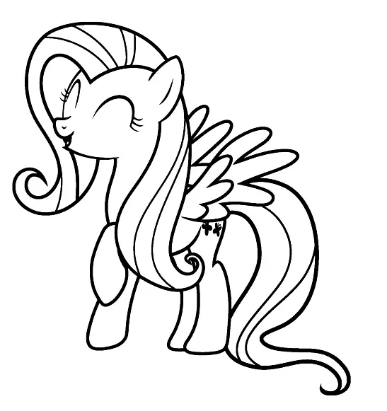 Fluttershy Para Colorear 26