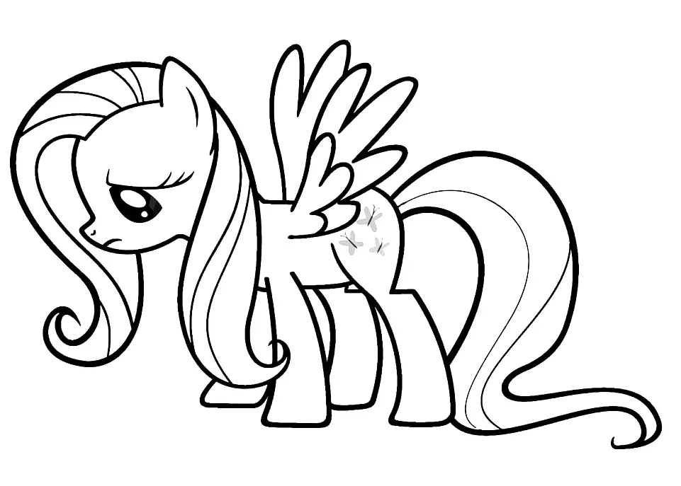 Fluttershy Para Colorear 28
