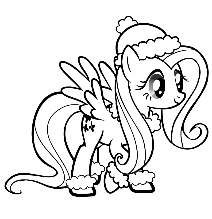 Fluttershy Para Colorear 29