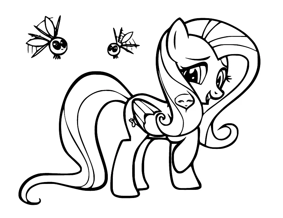 Fluttershy Para Colorear 35