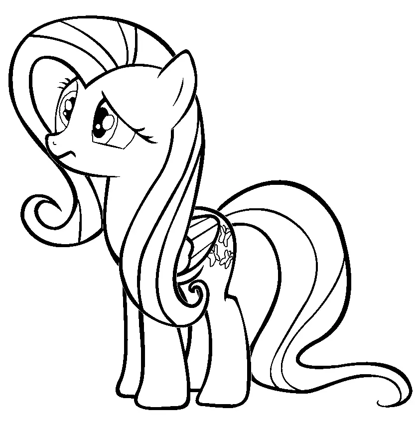 Fluttershy Para Colorear 37