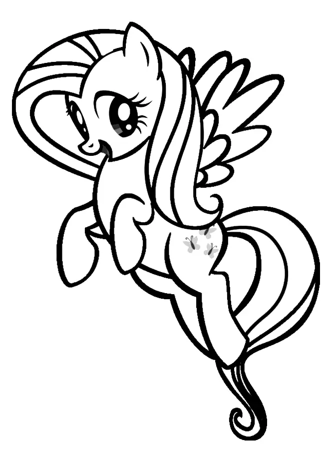 Fluttershy Para Colorear 40