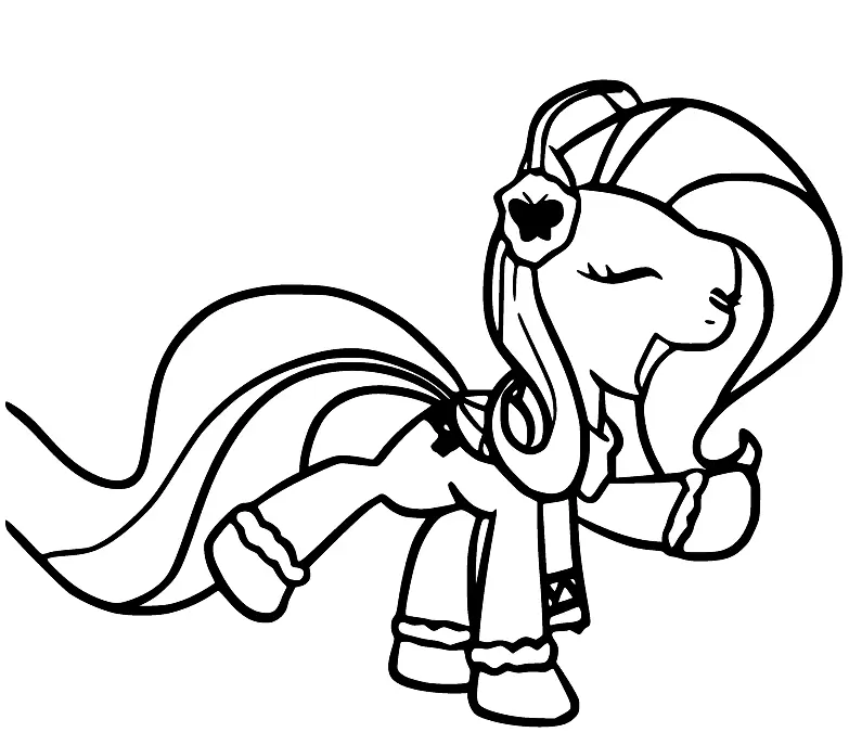 Fluttershy Para Colorear 42