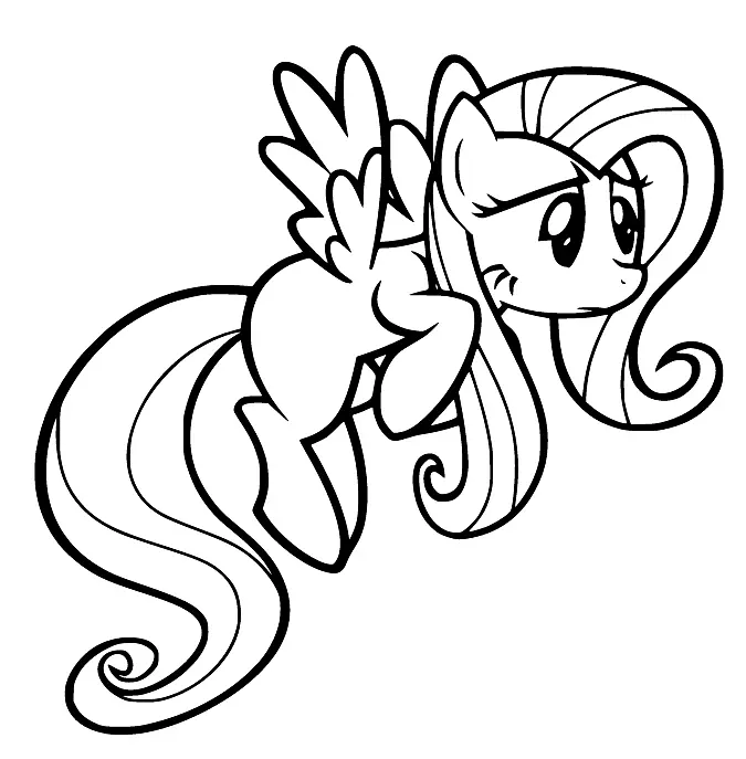 Fluttershy Para Colorear 45