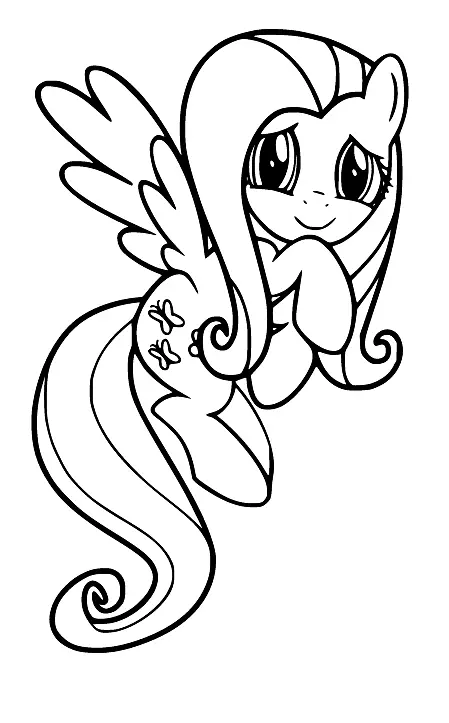 Fluttershy Para Colorear 47