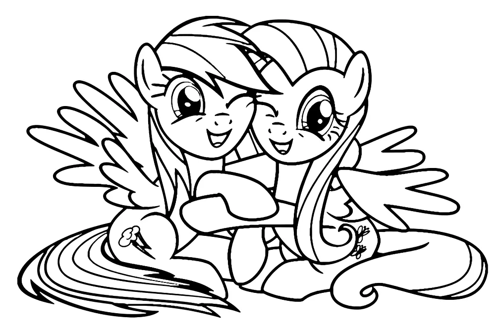 Fluttershy Para Colorear 5