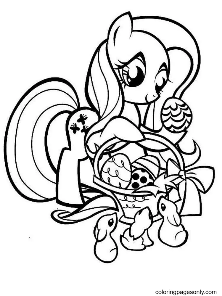 Fluttershy Para Colorear 8