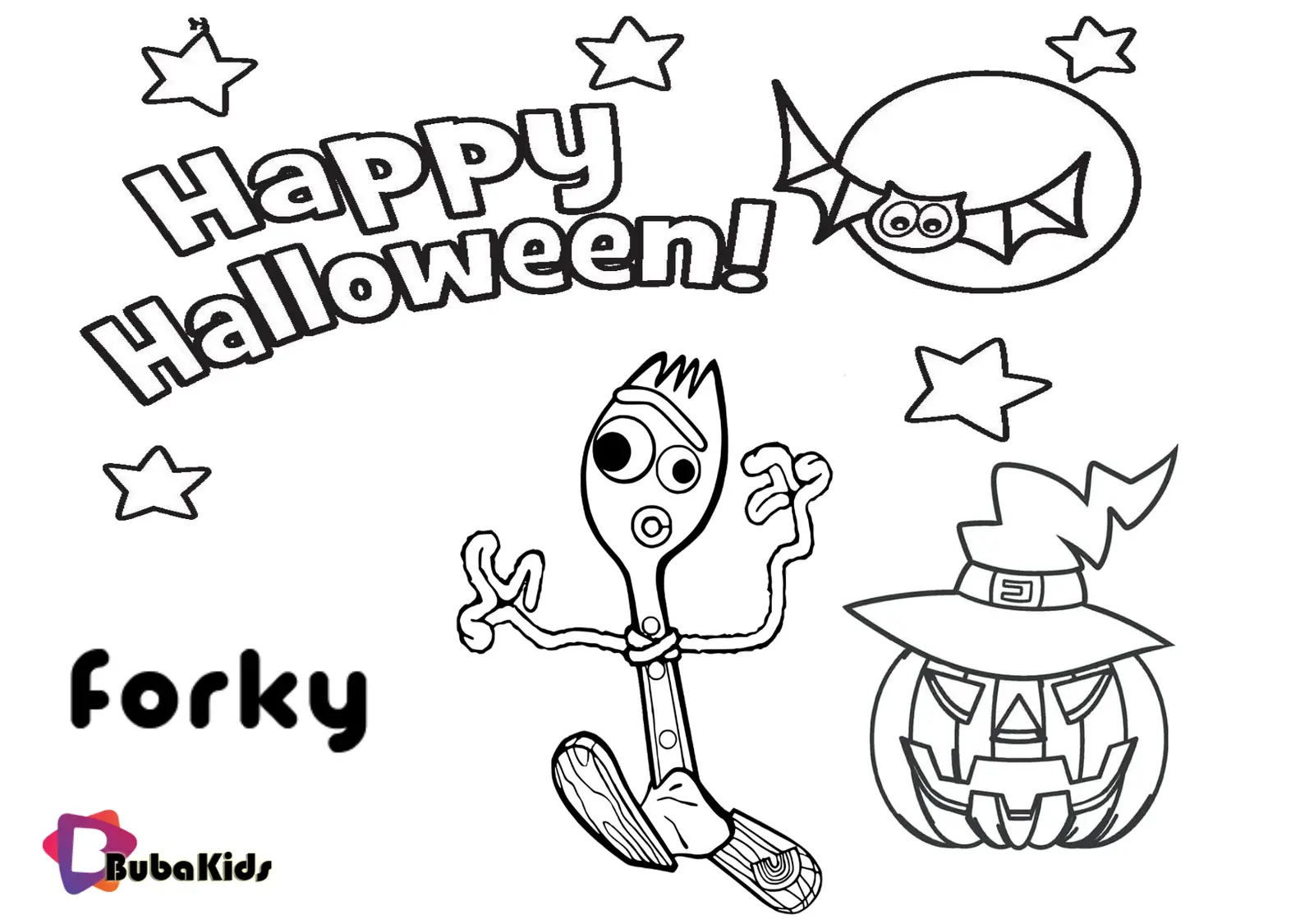 Forky Ausmalbilder